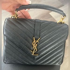 YSL COLLEGE MEDIUM IN QUILTED LEATHER